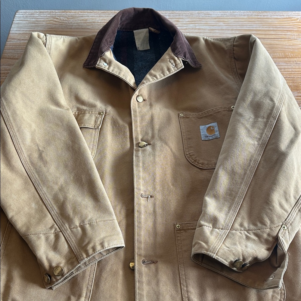 Carhartt Tan and Brown Michigan Field Jacket
